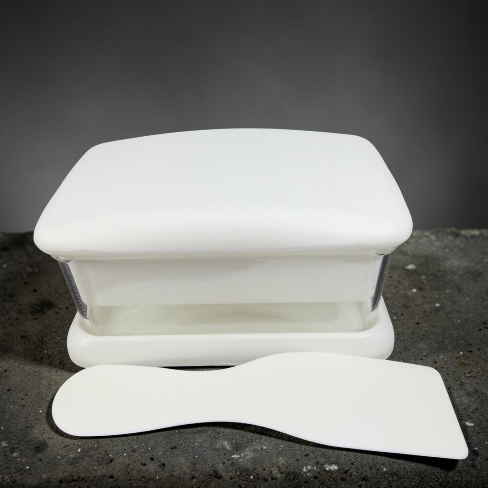 Norpro Ice Cream Sandwich Maker with Spreader White Plastic Container Vintage